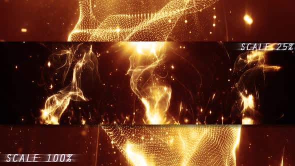 Energy Red Gold Fire Rising Particles alt