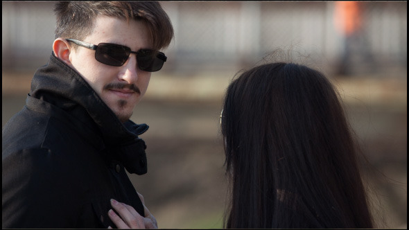 Married Couple On A Walk In The Fall alt