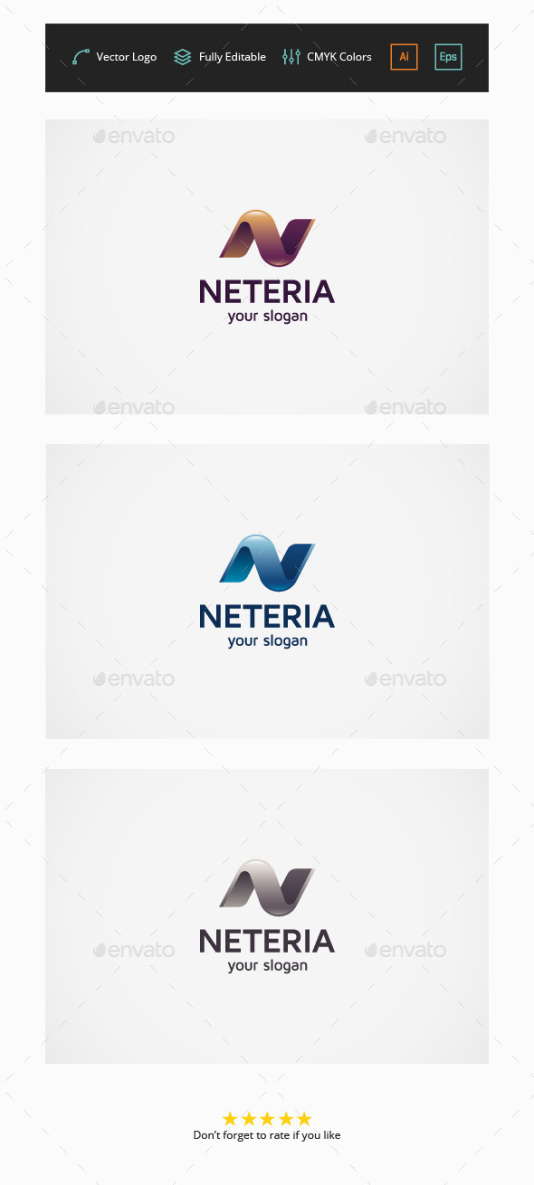 Neteria - Letter N - Letters Logo Templates