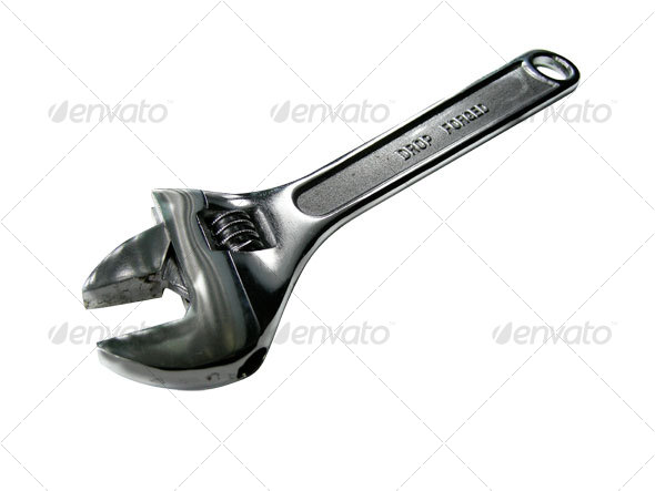 Crescent Wrench - Industrial & Science Isolated Objects