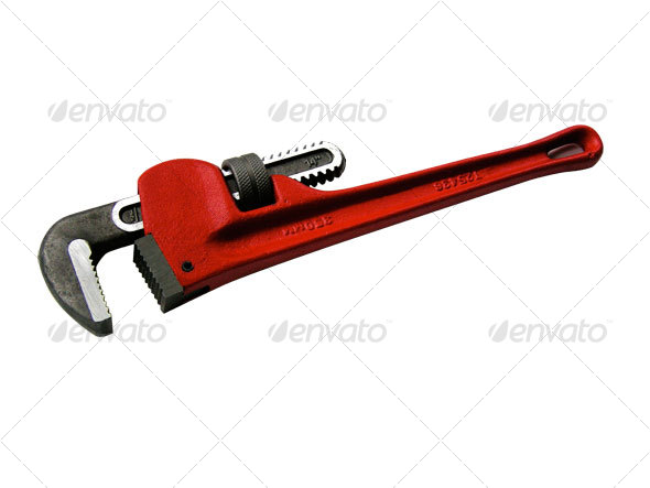Pipe Wrench - Industrial & Science Isolated Objects
