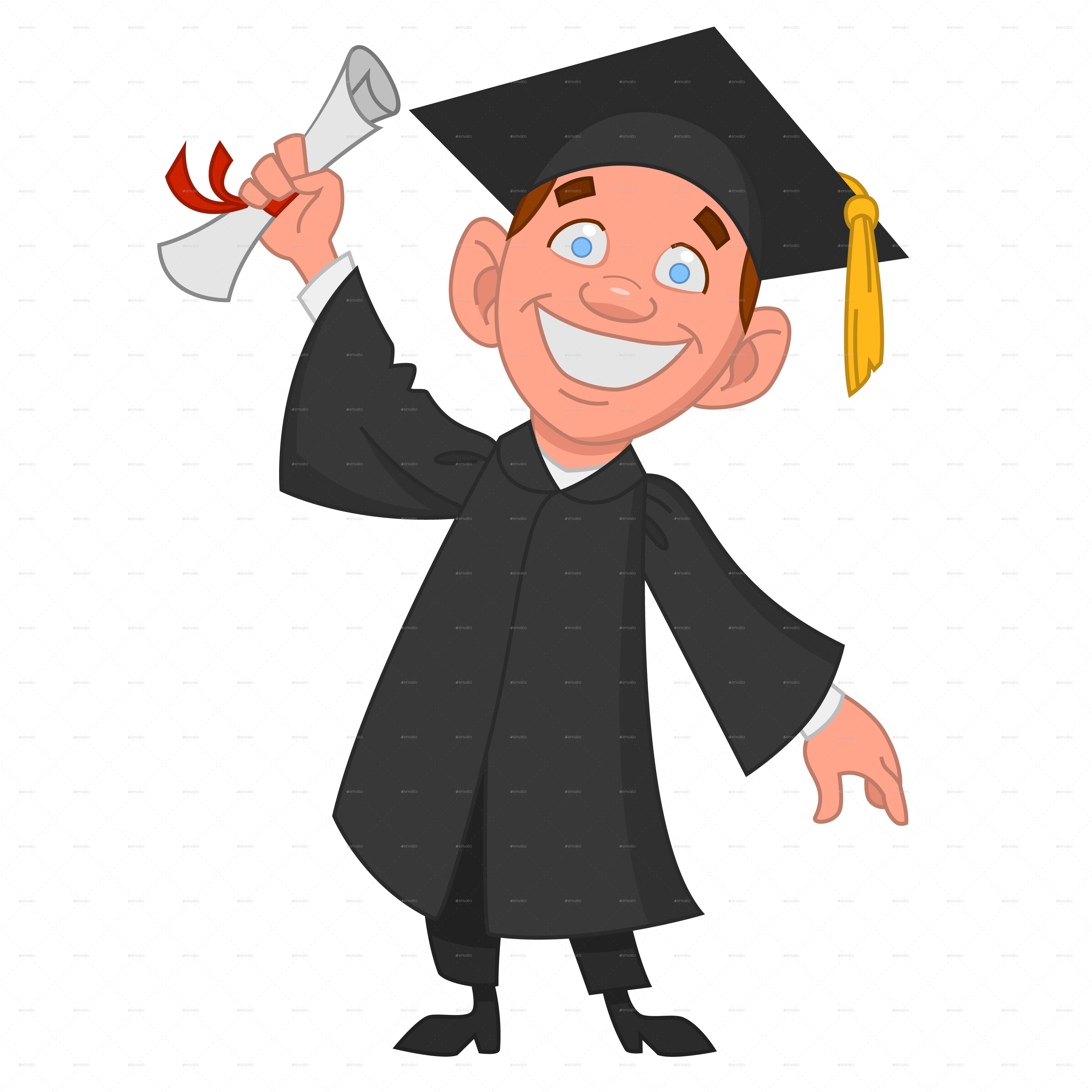 Graduate with a Diploma by Gatts | GraphicRiver