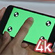Girl Using Smartphone with Green Screen - VideoHive Item for Sale