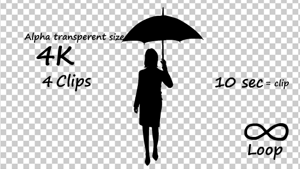 Businesswoman With Umbrella 