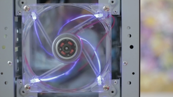 Rotation Computer Fan With Lighting