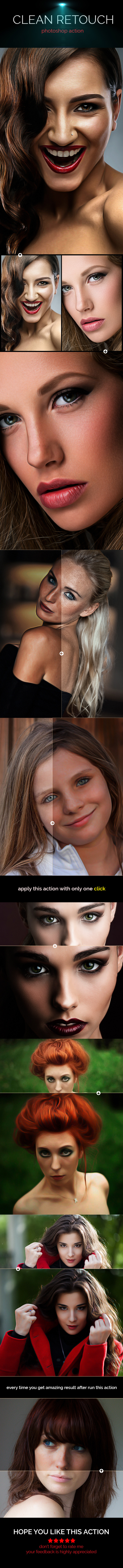 Clean Retouch - Photo Effects Actions