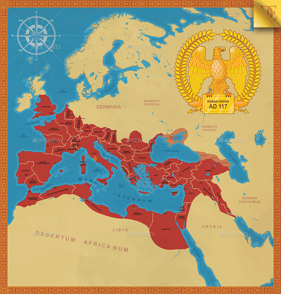 Roman Empire Map by EmirD  GraphicRiver
