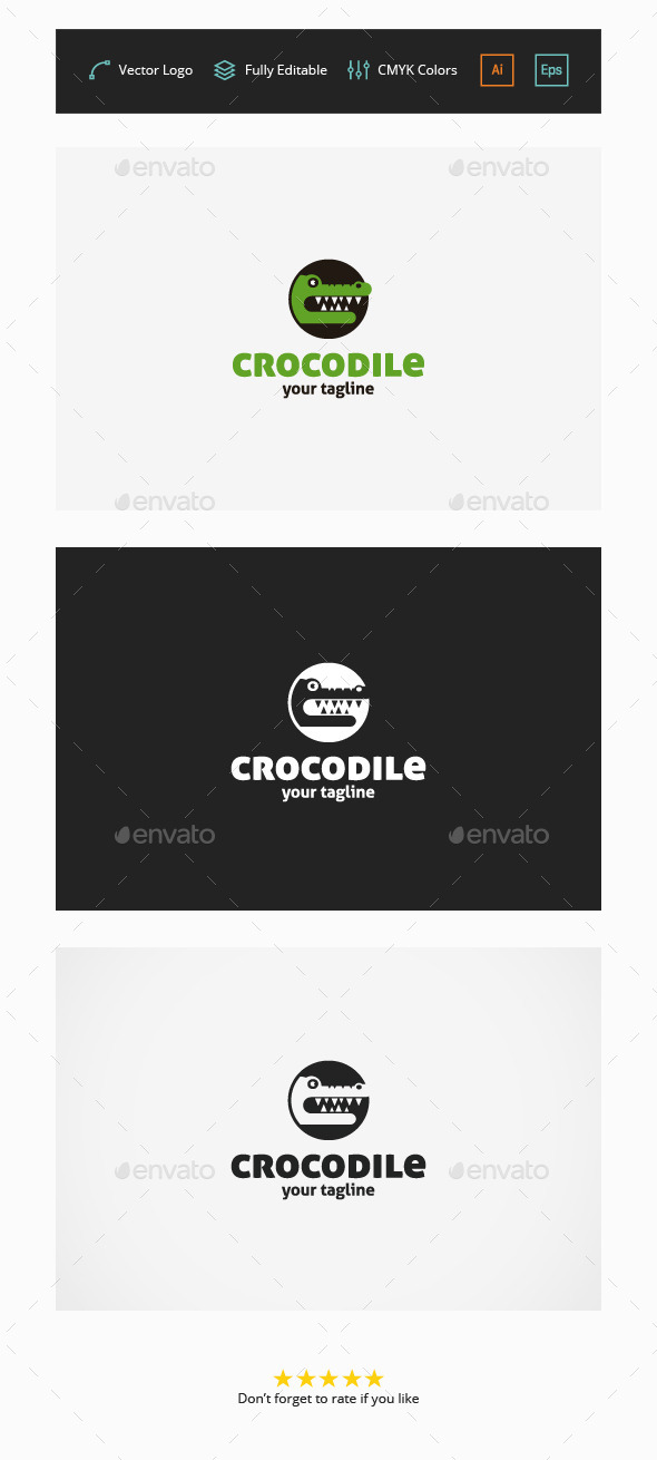 Crocodile Logo - Animals Logo Templates