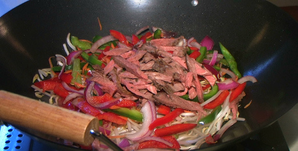 Making oriental food