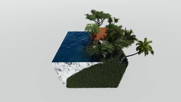 Isometric seafront beach alt