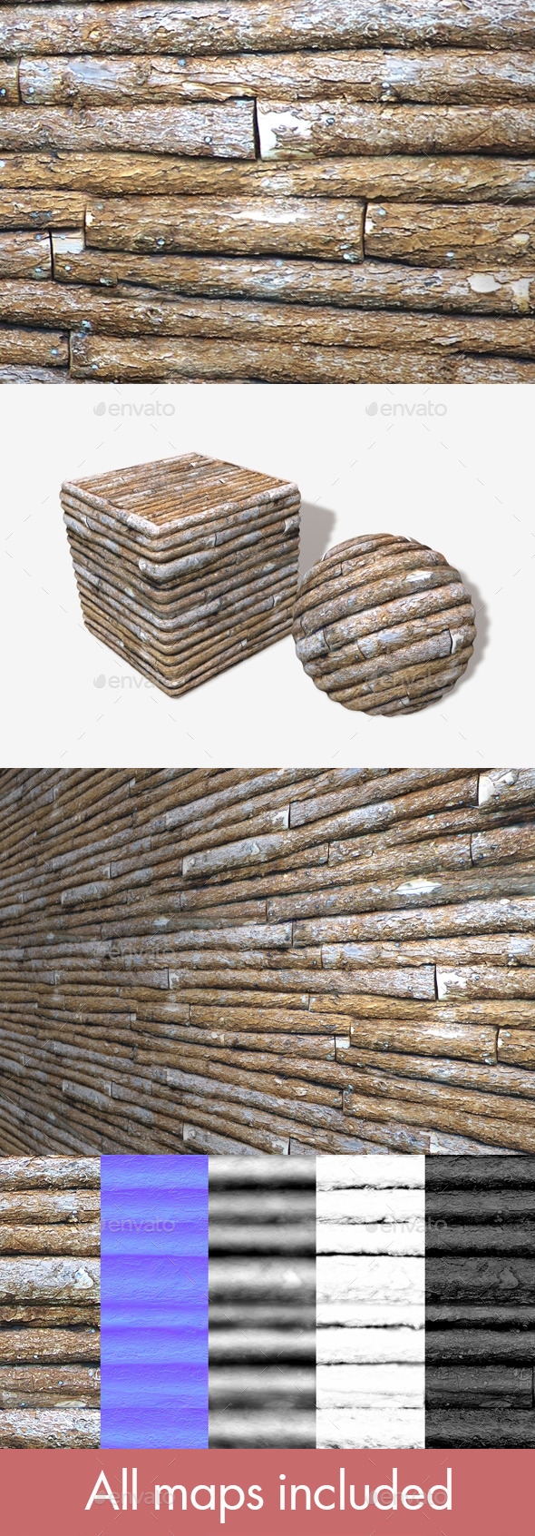 Log Cabin Seamless - 3Docean 11582009