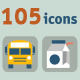 105 Animated Icons - VideoHive Item for Sale
