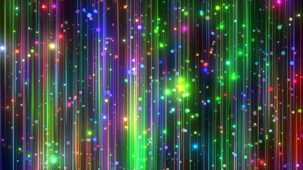 Blinking Colorful Particles