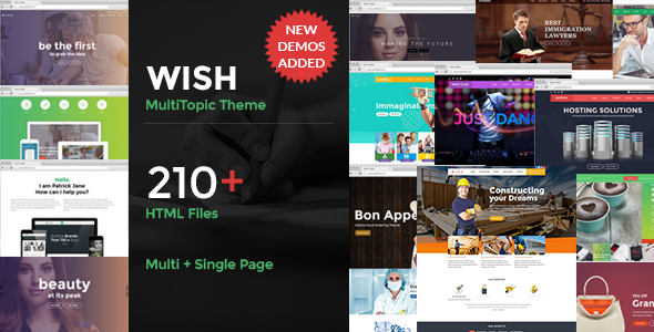 Wish-Multipurpose MultiPage + One Page