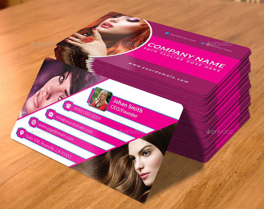 Hair and Beauty Business Card , Print Templates | GraphicRiver