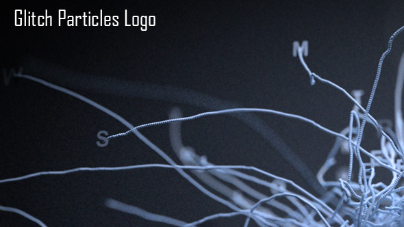 Glitch Particles Logo - VideoHive 11607179