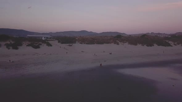 Beach during sunset alt