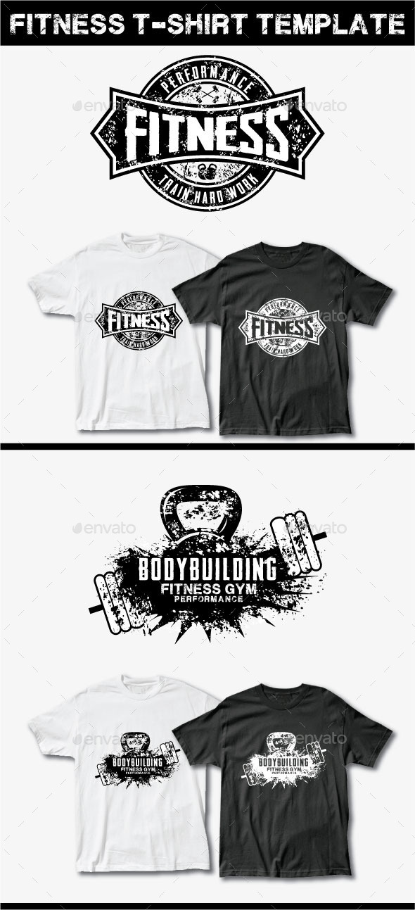 Download Grunge T-shirt design for Fitness by shazidesigns ...