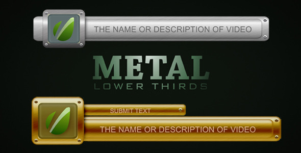 Metal Lower Thirds - VideoHive 1147382