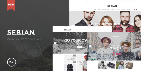 SEBIAN - Multi Purpose eCommerce PSD Template - Retail PSD Templates
