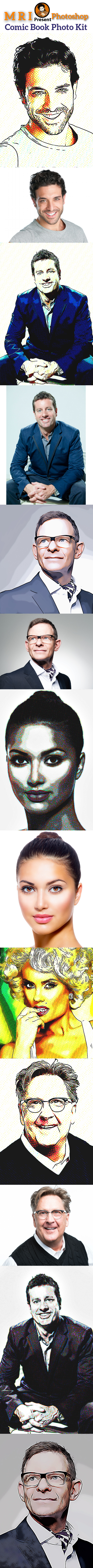Comic Book Photo Kit - Actions Photoshop