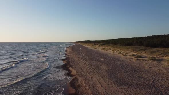 Uzava Beach Latvia Open Sea Drone 5