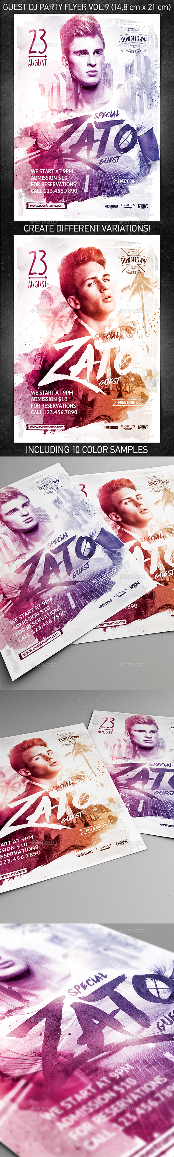 Guest DJ Party Flyer vol.9 - Events Flyers