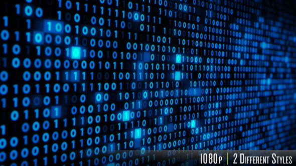 Computer Binary  Binary  Code on a Computer  Screen by butlerm VideoHive