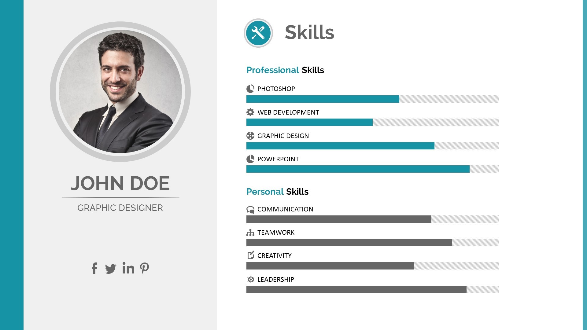 Personal Cv Powerpoint Template Free Free Printable Templates