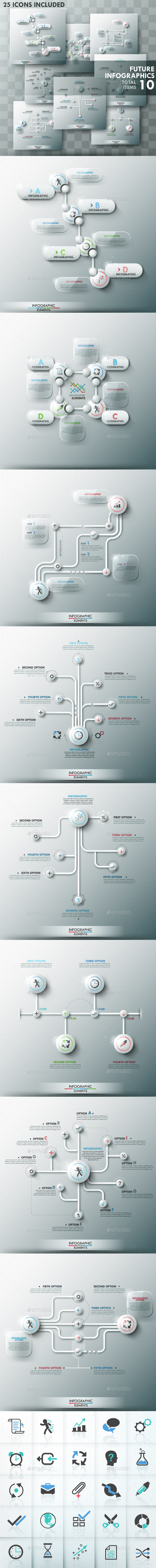 Future Infographic Templates Set - Infographics