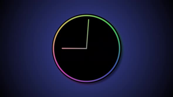 Time revers animated clock animation. A 29
