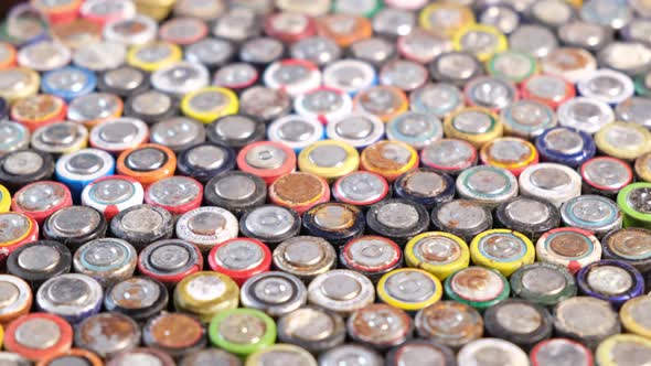 Batteries from different manufacturers, collection and recycling. alt