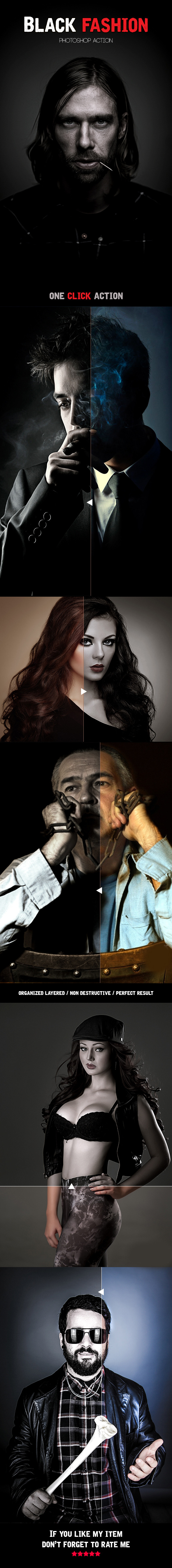 Black Fashion - Photo Effects Actions