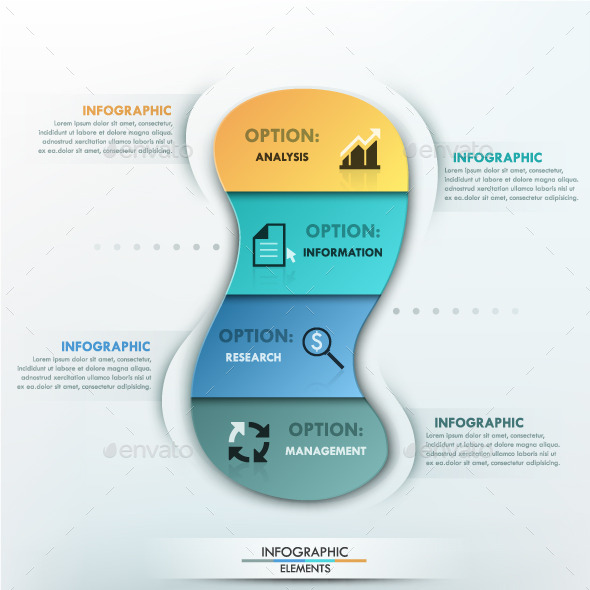 Modern Infographics Options Template - Infographics