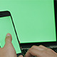 Using Smartphone with Laptop Green Screen - VideoHive Item for Sale