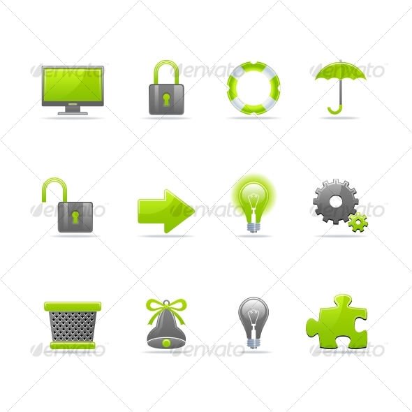 Glossy icon set 3 - Miscellaneous Icons