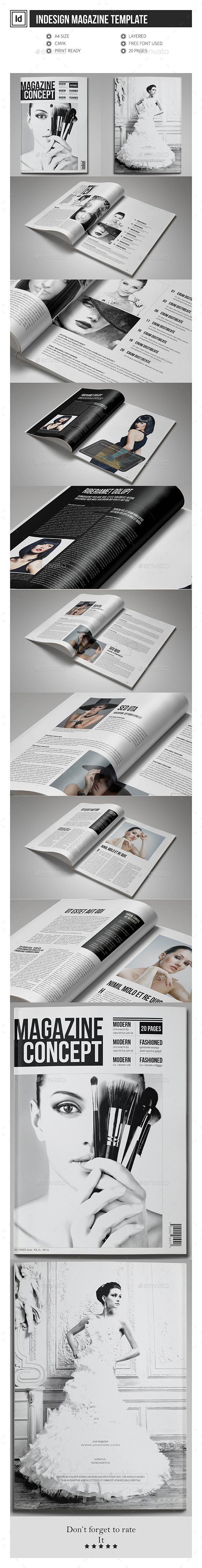 Multipurpose InDesign Magazine Template - Magazines Print Templates