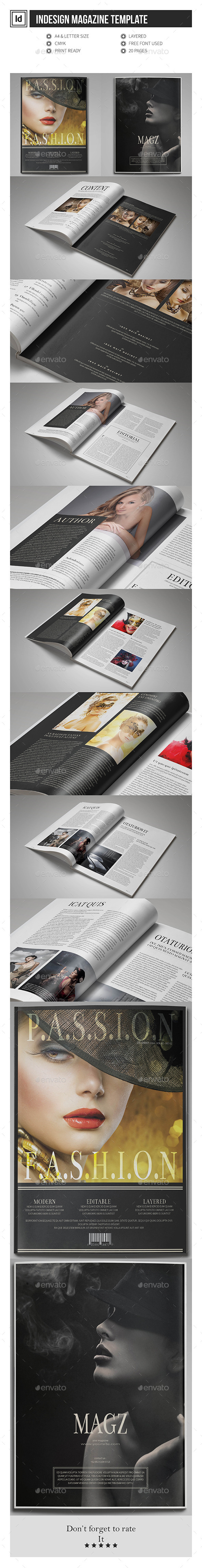 Multipurpose InDesign Magazine Template - Magazines Print Templates