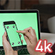 Using Phone with Green Screen Laptop - VideoHive Item for Sale