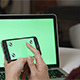 Using Phone with Green Screen Laptop - VideoHive Item for Sale