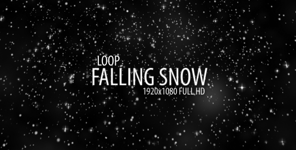 Falling Snow Loop FULL HD