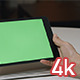 Holding Tablet with Green Screen - VideoHive Item for Sale