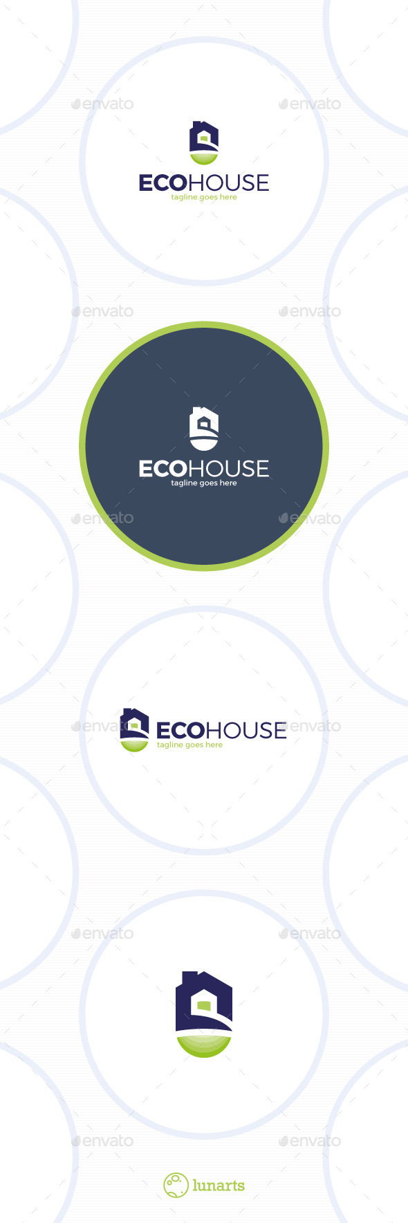 Eco House Logo - Buildings Logo Templates