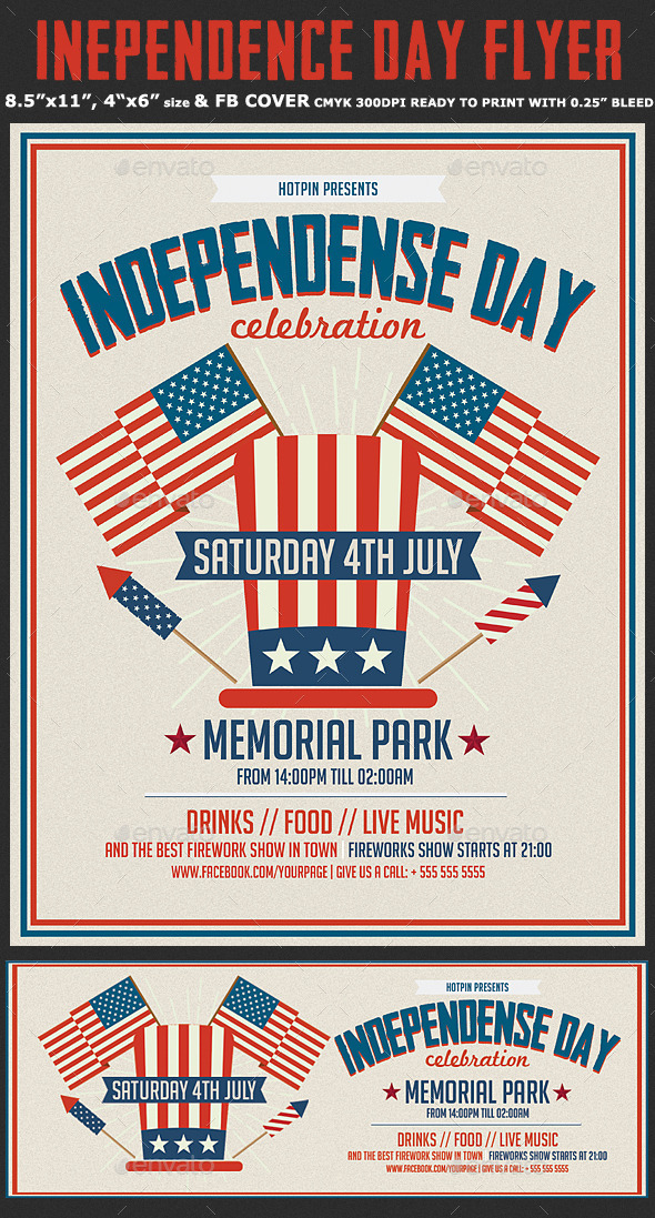 Independence Day Flyer Template - Events Flyers