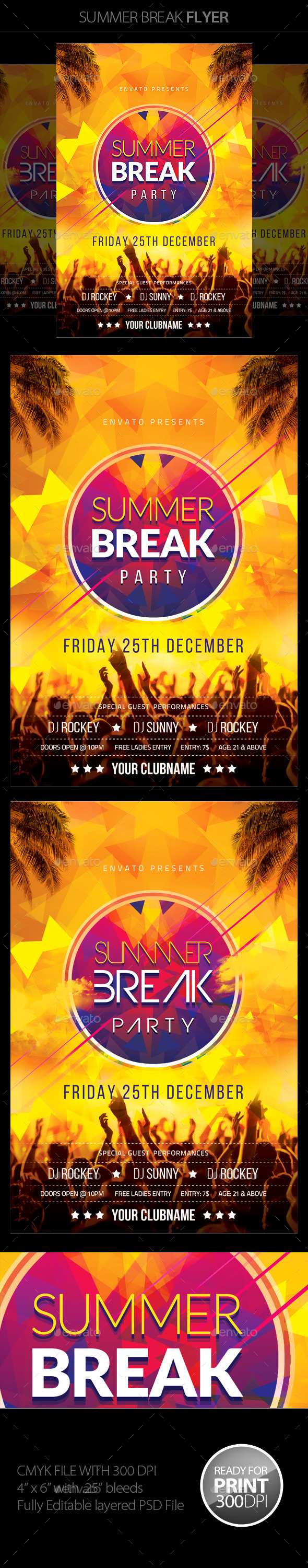 Summer Flyer - Clubs & Parties Events