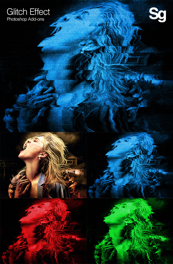 Glitch Effect - Photo Effects Actions