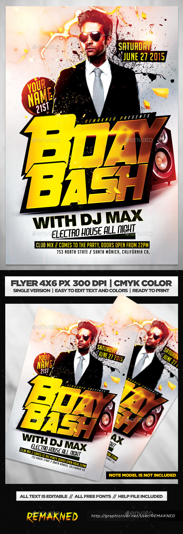 Birthday Party | Flyer Template PSD - Events Flyers