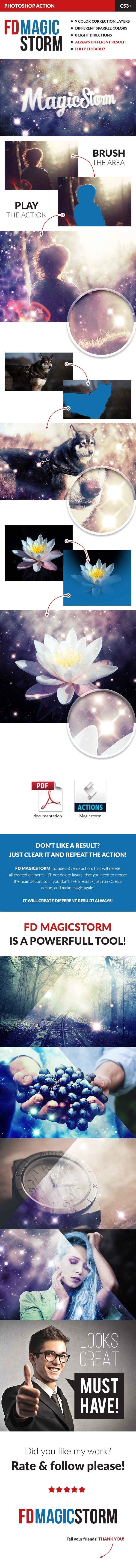 Magic Storm Photoshop Action - Photo Effects Actions