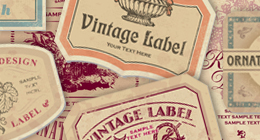 vintage labels sets (vector)