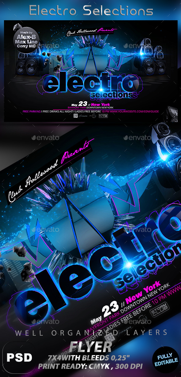 Electro Selections - Events Flyers